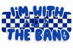 I'm With The Band (Blue+White) Statement Charm