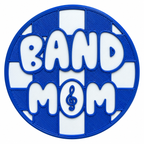 Band Mom (Blue+White+Navy) Statement Charm