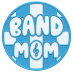 Band Mom (Blush Blue+White) Statement Charm
