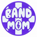 Band Mom (Purple+White) Statement Charm