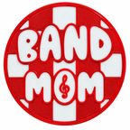 Band Mom (Red+White) Statement Charm