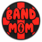 Band Mom (Red+Black) Statement Charm