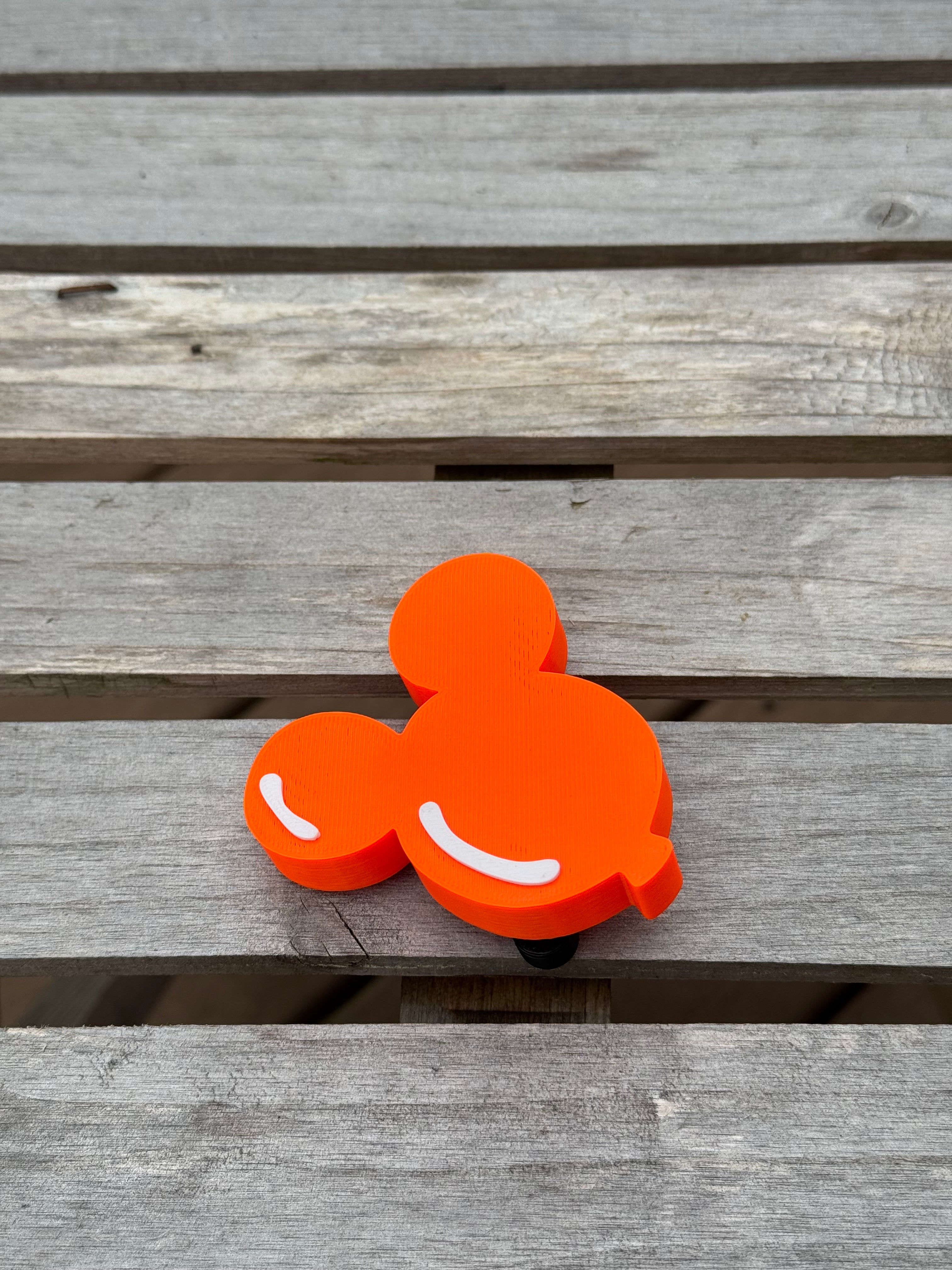 Orange Mouse Balloon Statement Charm
