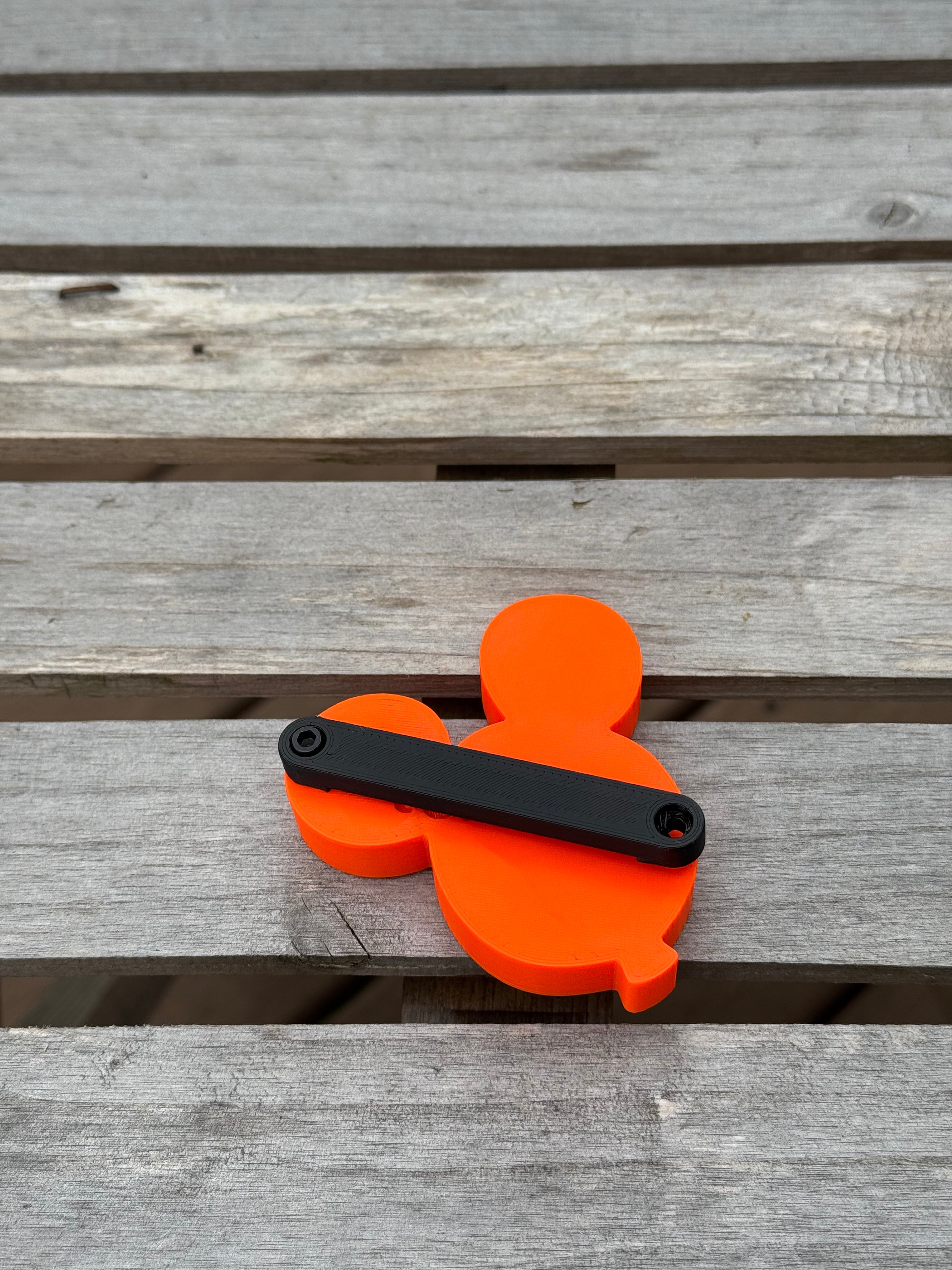 Orange Mouse Balloon Statement Charm