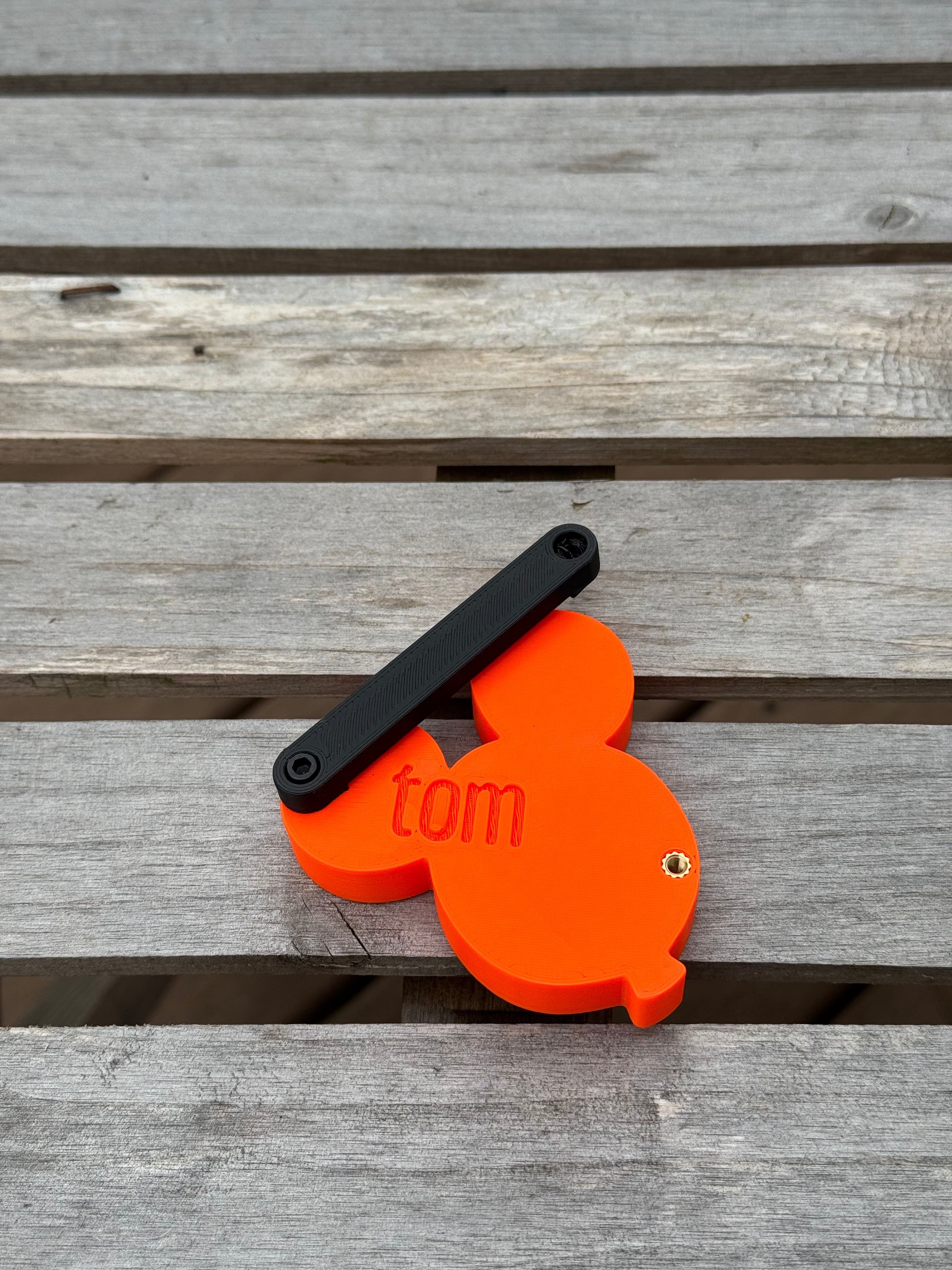 Orange Mouse Balloon Statement Charm