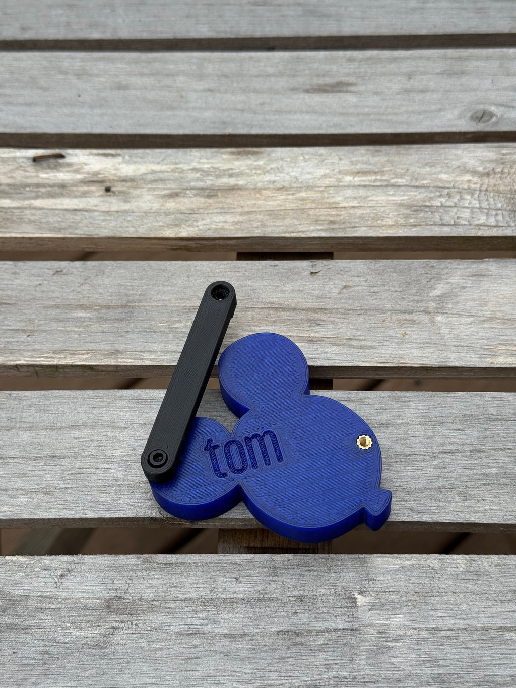 Blue Mouse Balloon Statement Charm