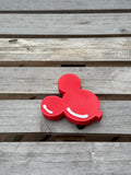 Red Mouse Balloon Statement Charm