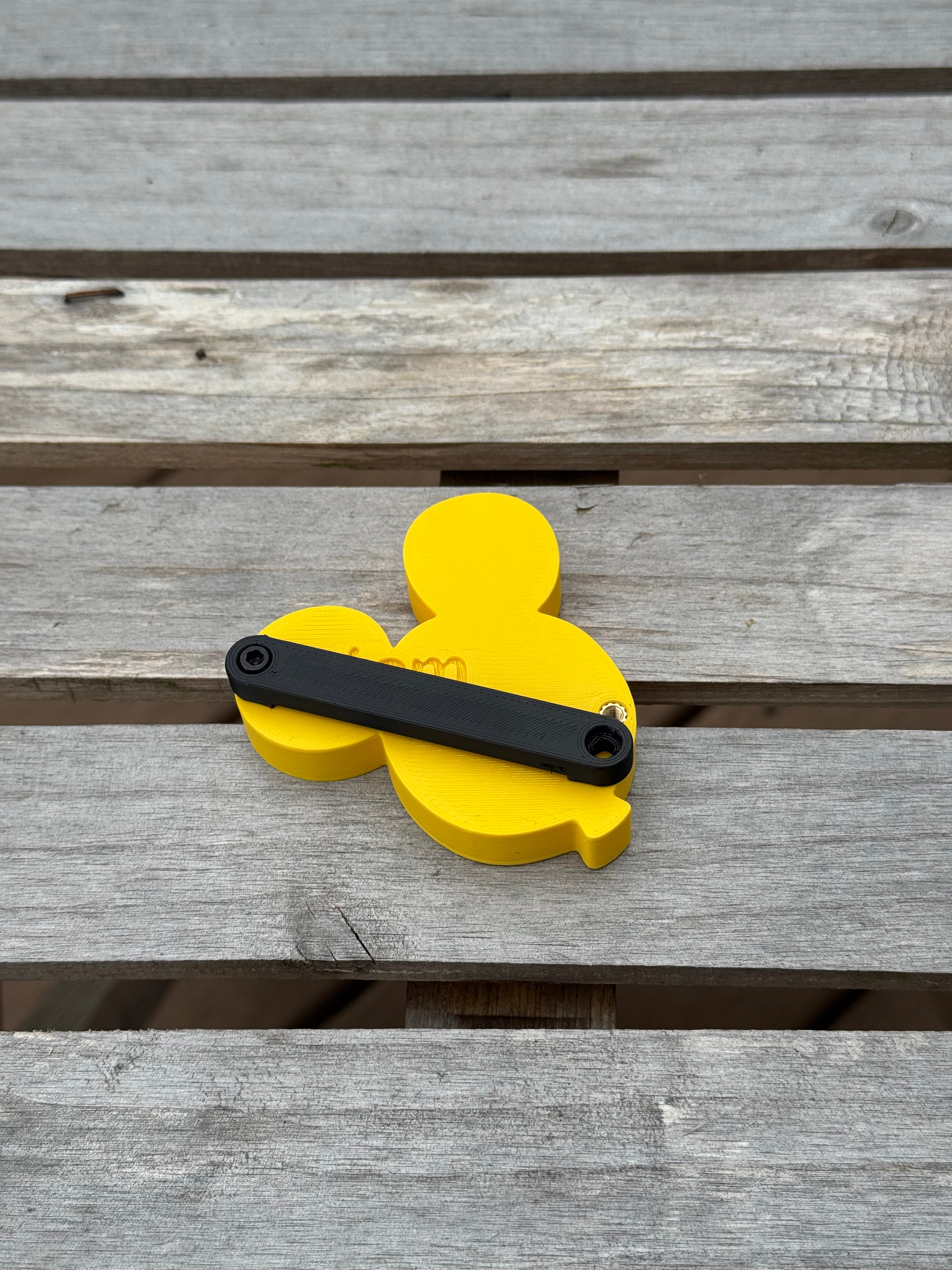 Yellow Mouse Balloon Statement Charm