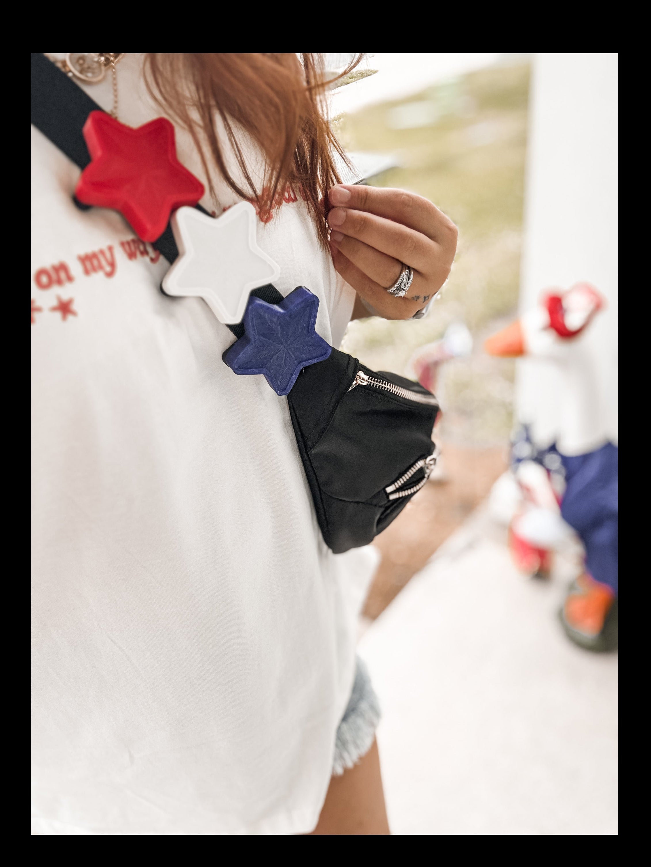 Blue Star Statement Charm