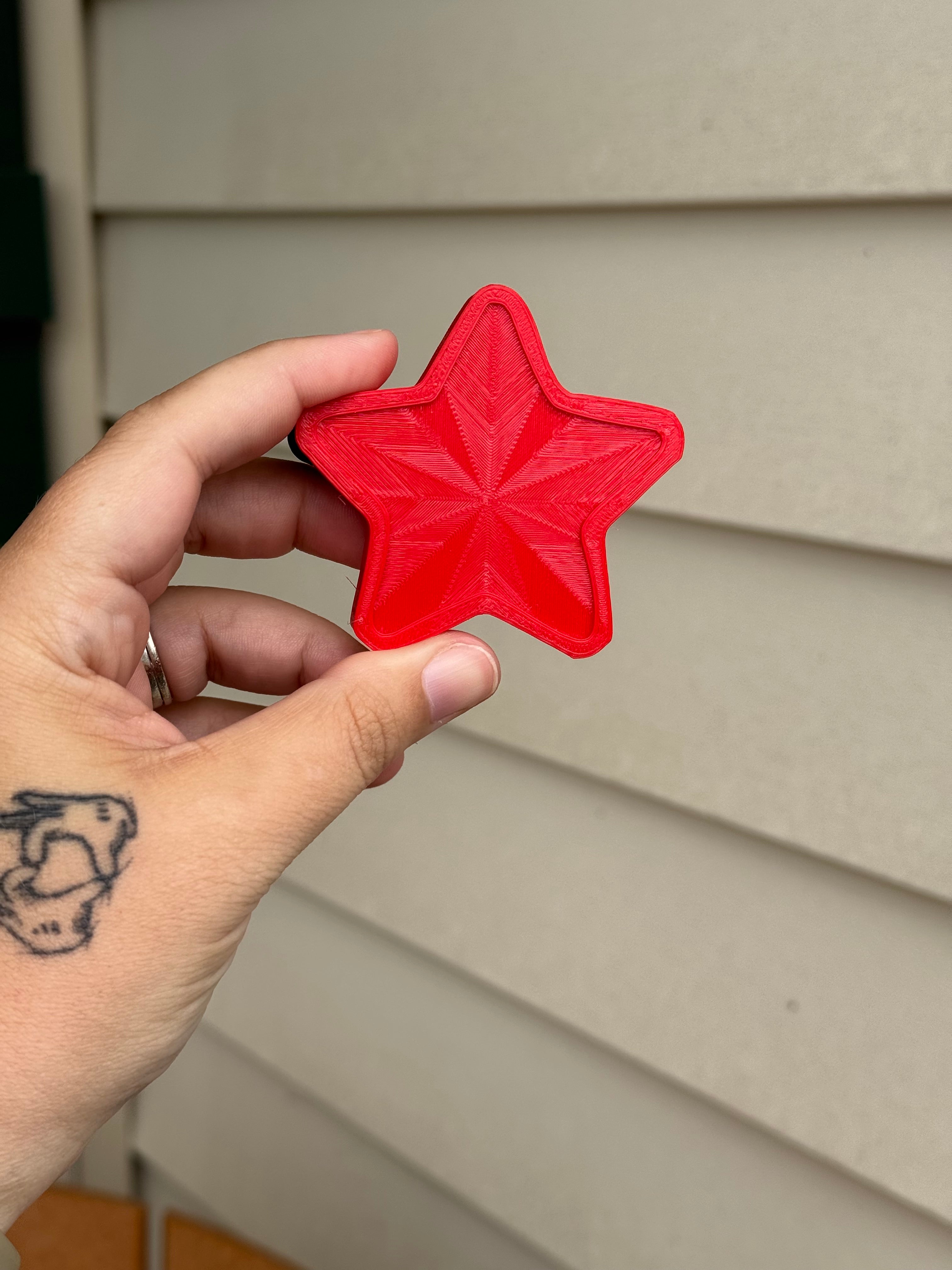 Red Star Statement Charm