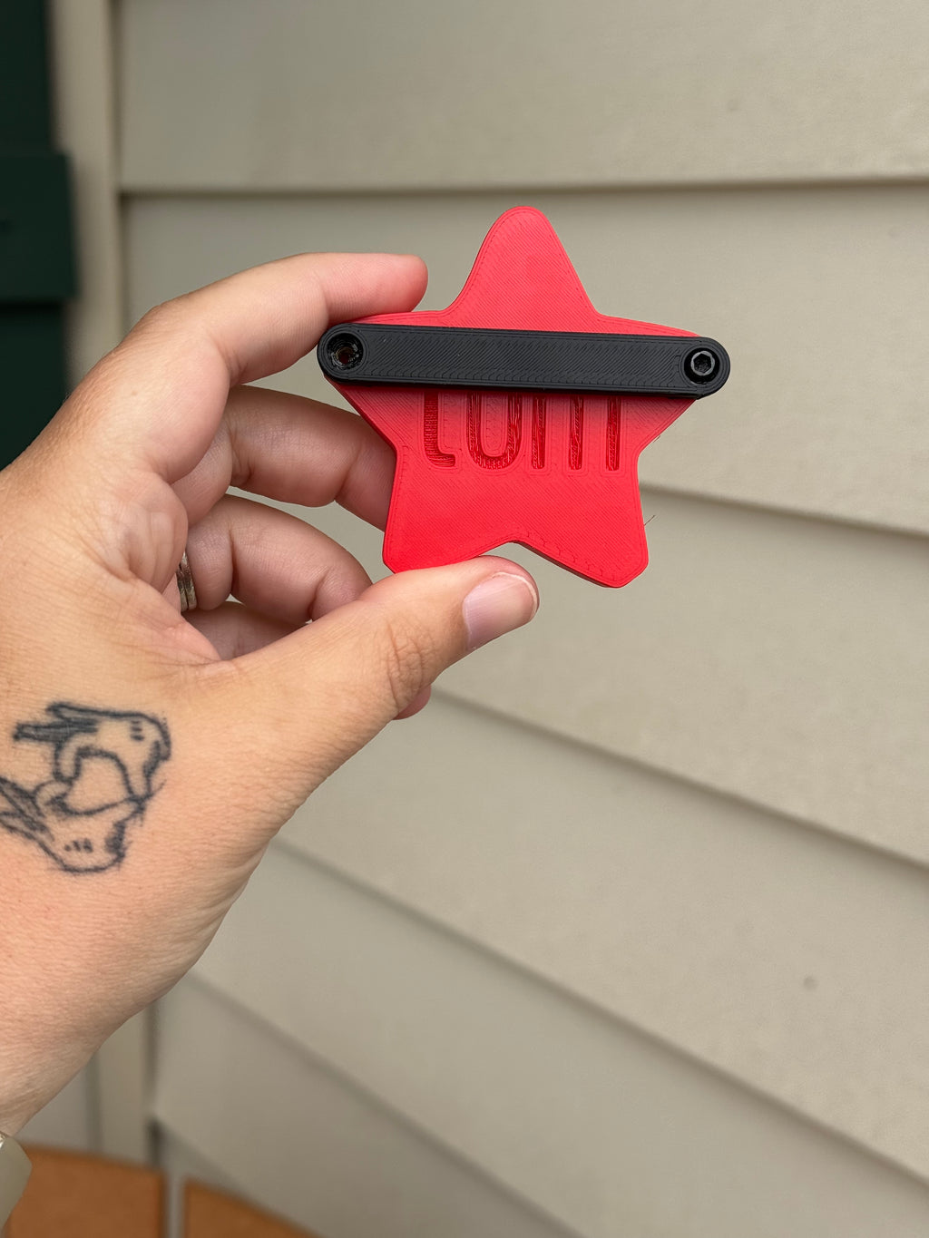Red Star Statement Charm