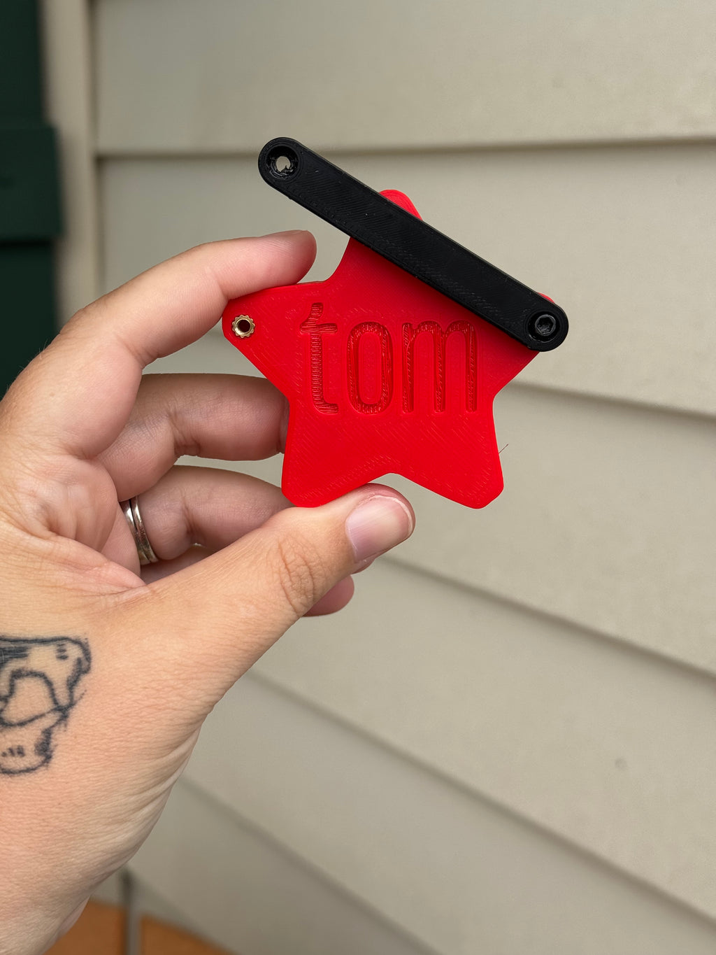 Red Star Statement Charm