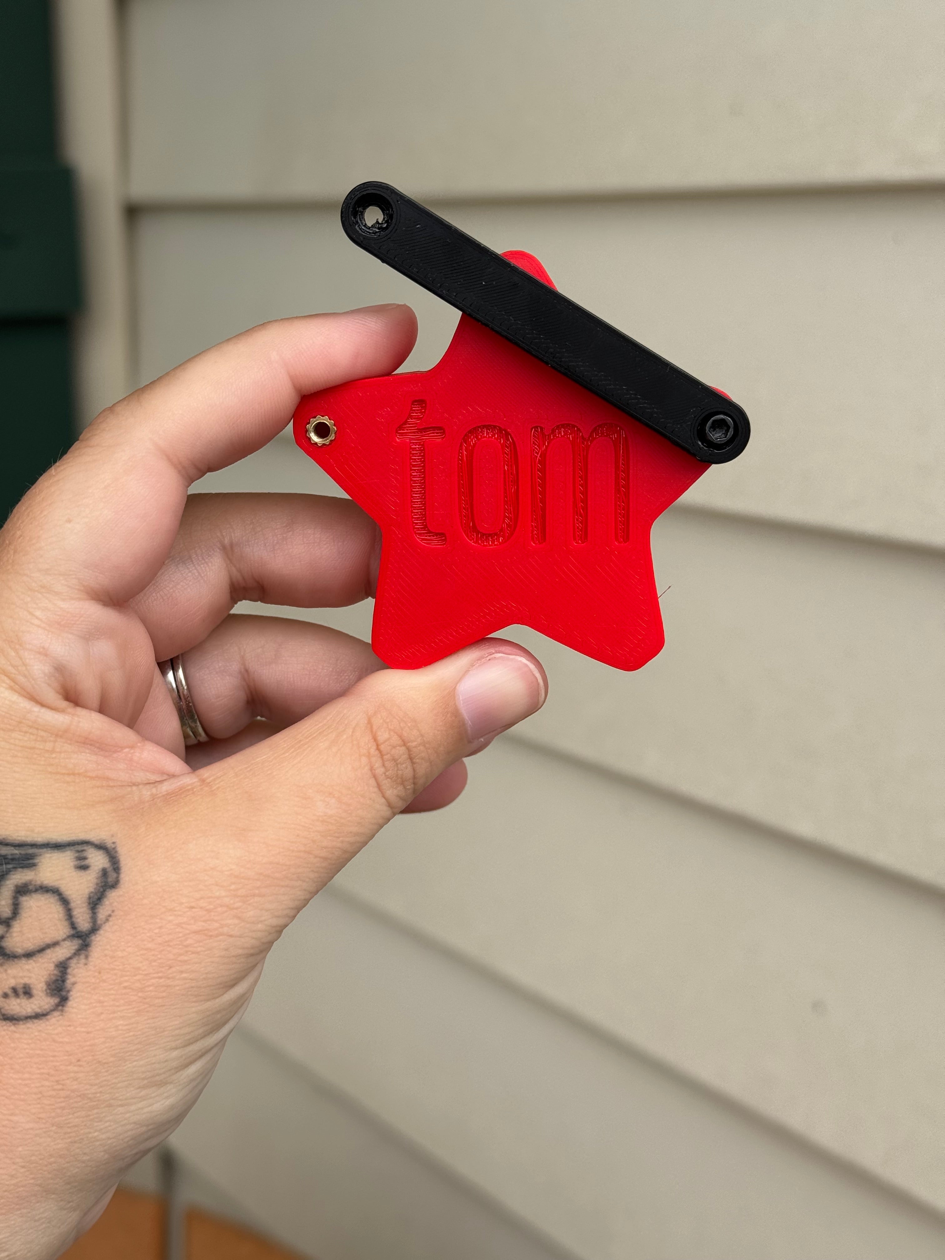 Red Star Statement Charm