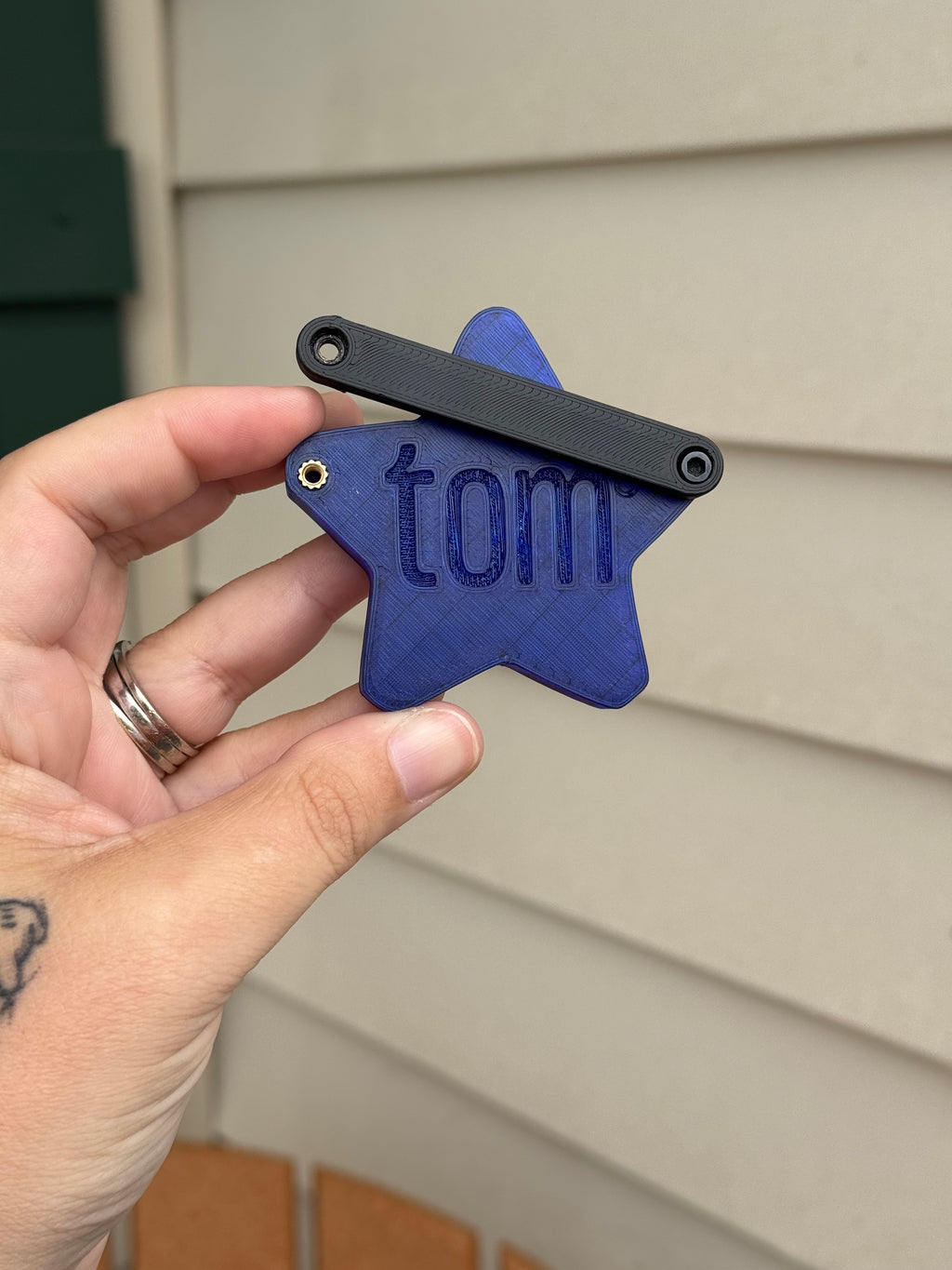 Blue Star Statement Charm