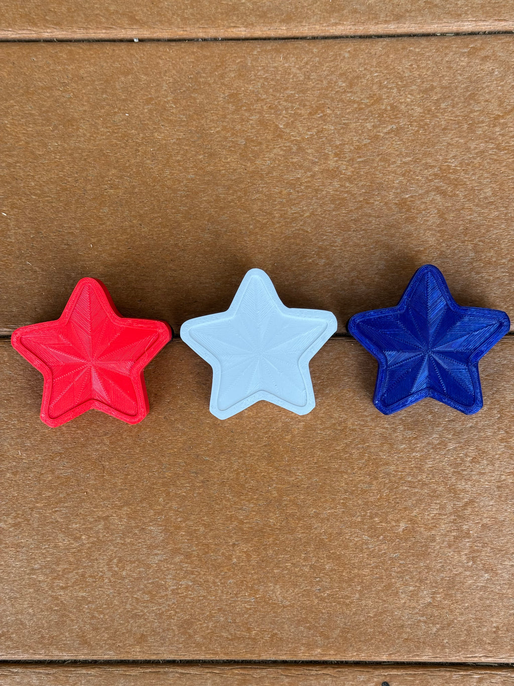 Red White & Blue Stars Statement Charm Set