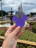 Purple Mouse Head Statement Charm