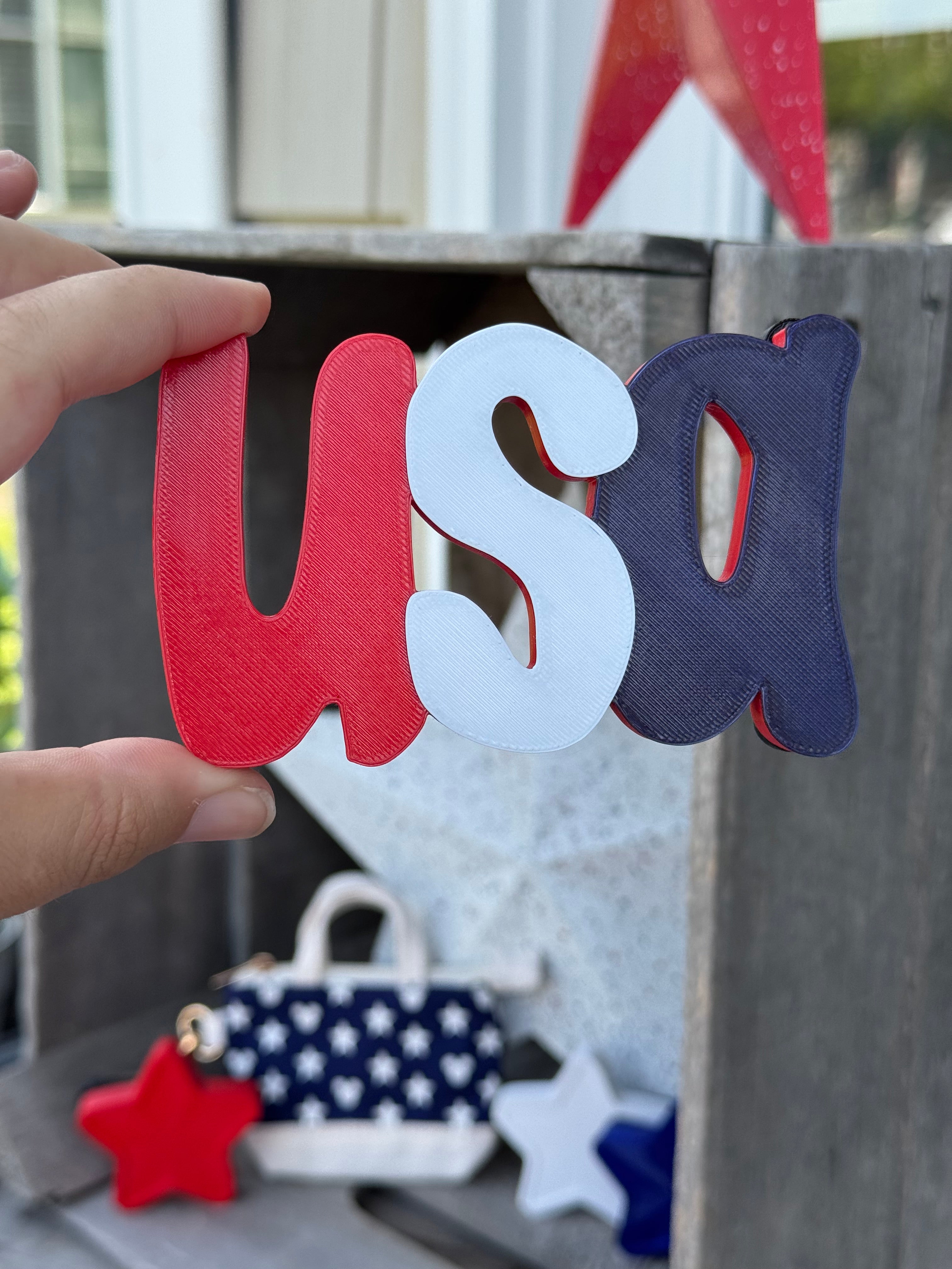 USA Statement Charm