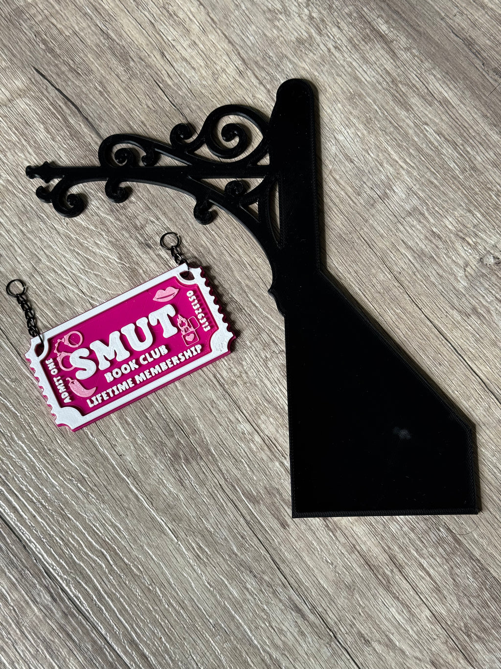 Genre Ticket Bookshelf Divider — Smut Edition