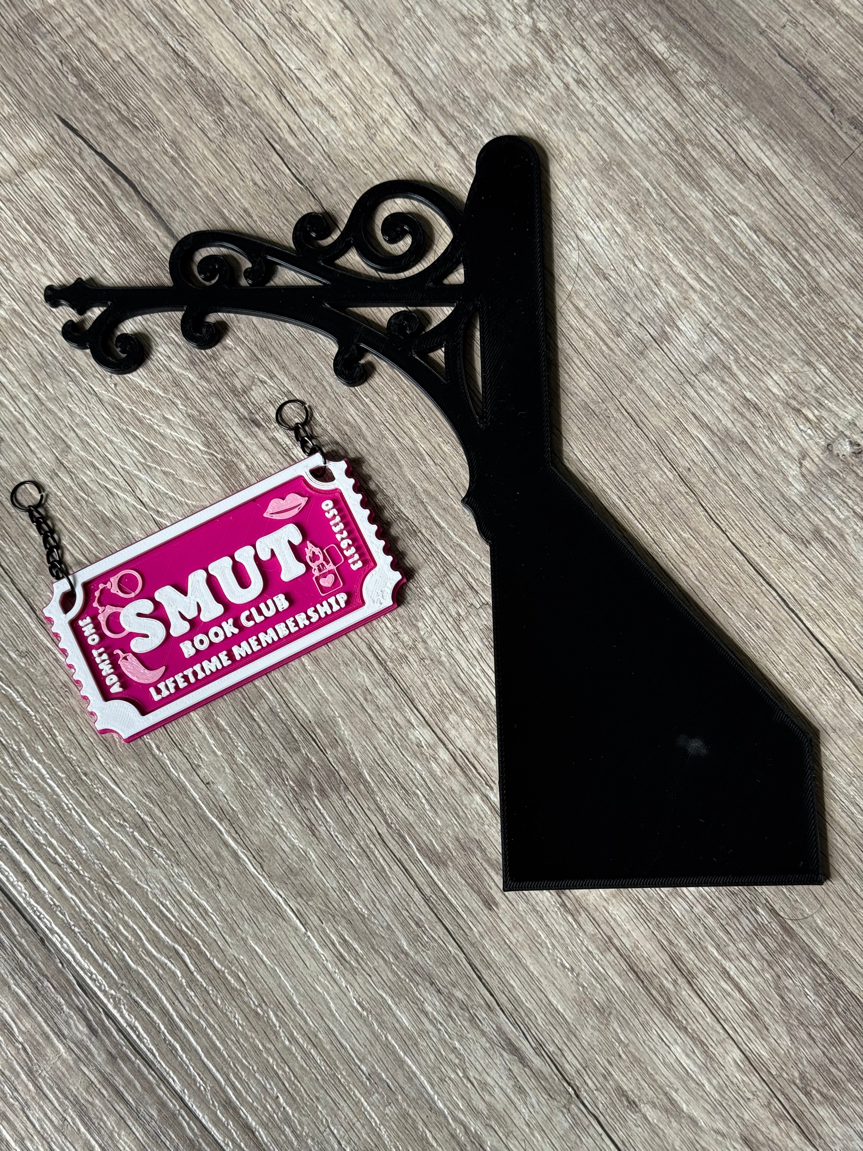 Genre Ticket Bookshelf Divider — Smut Edition