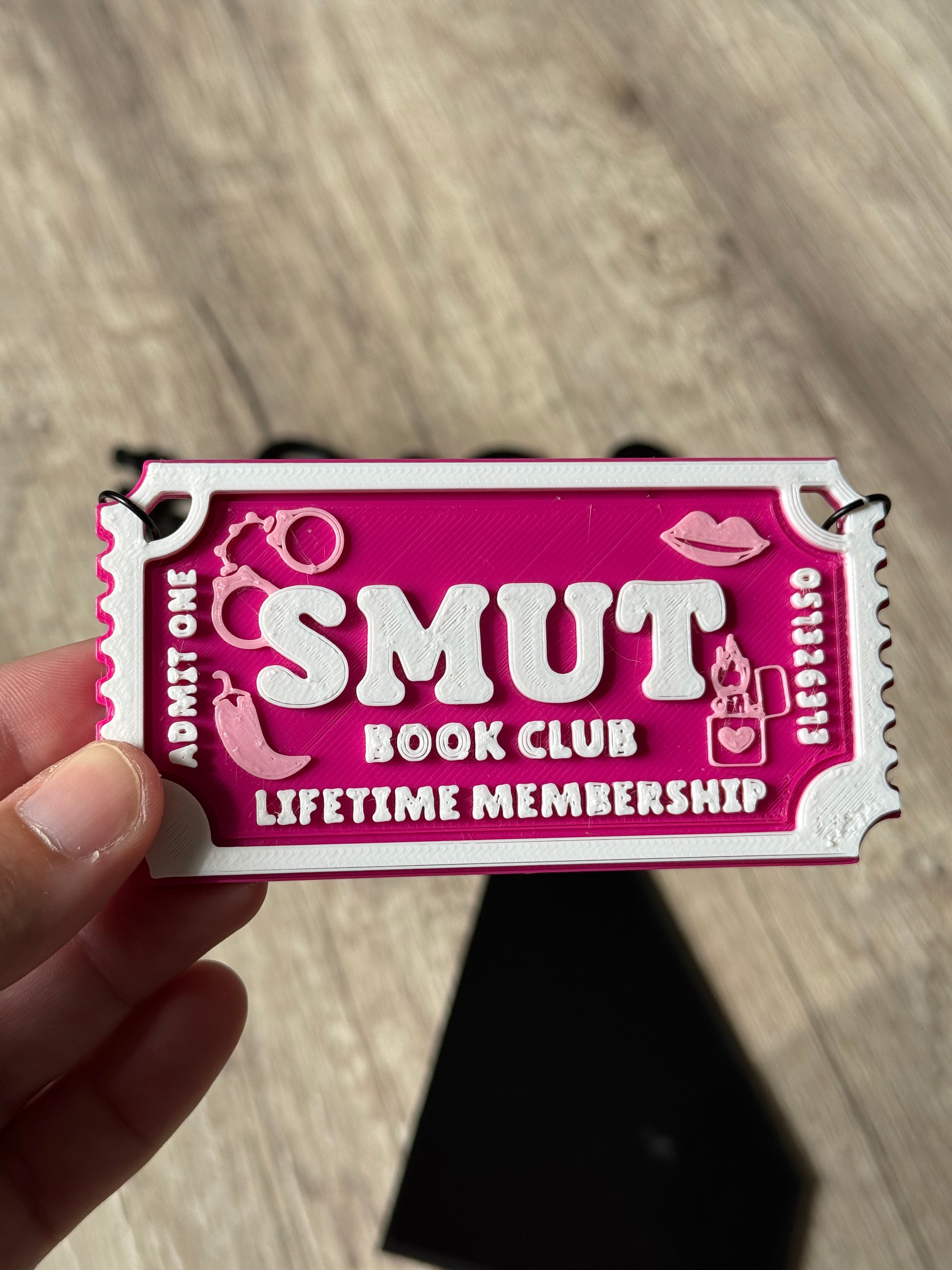 Genre Ticket Bookshelf Divider — Smut Edition