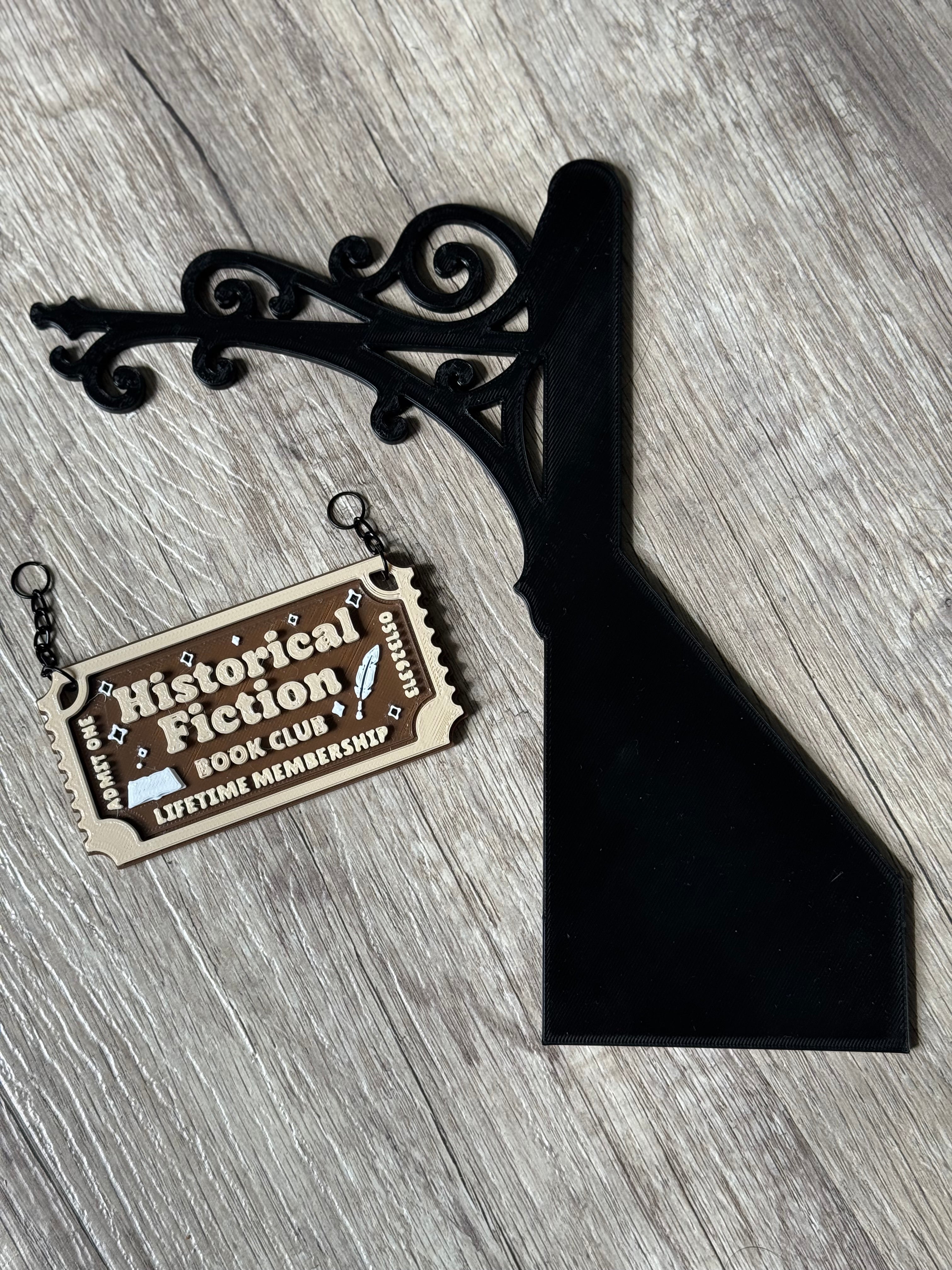 Genre Ticket Bookshelf Divider — Historical Fiction Edition