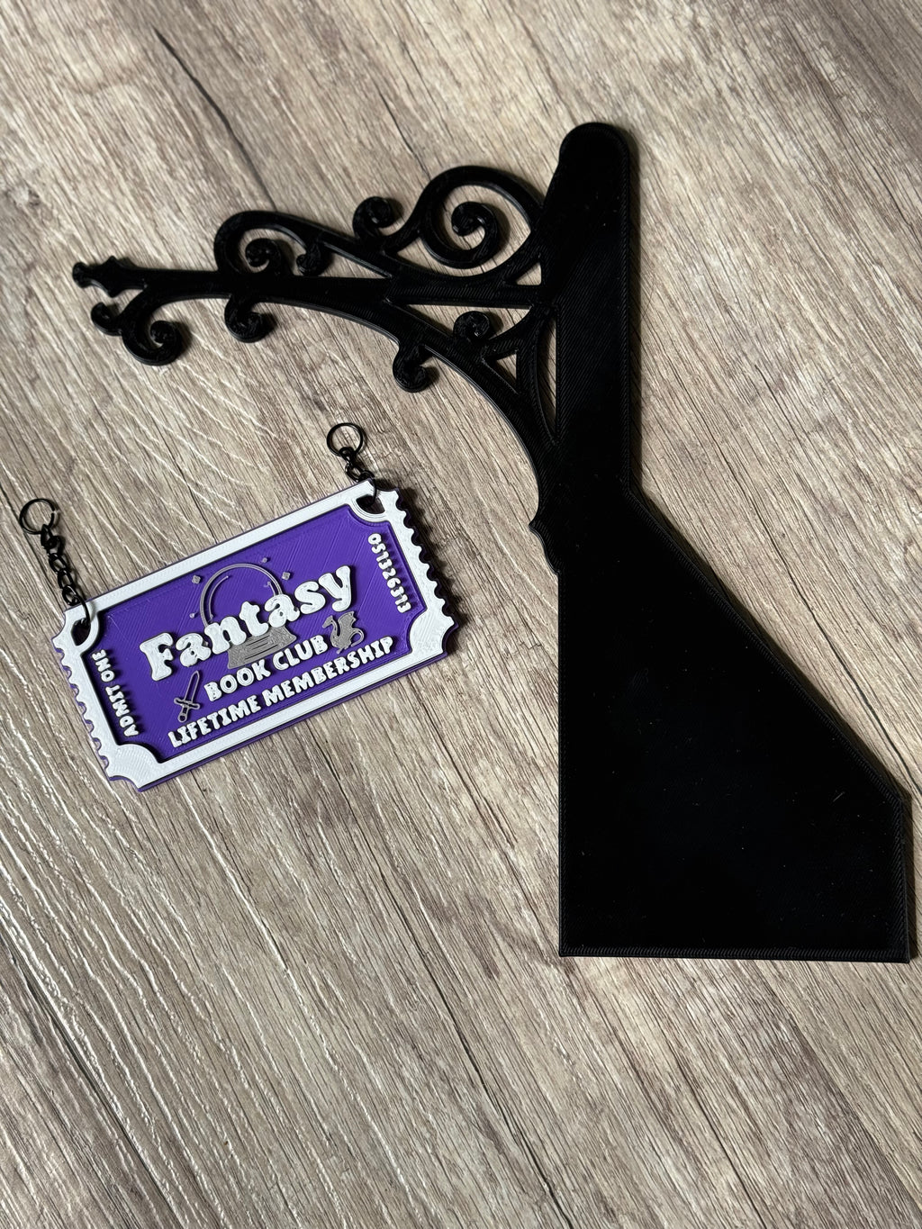 Genre Ticket Bookshelf Divider — Fantasy Edition