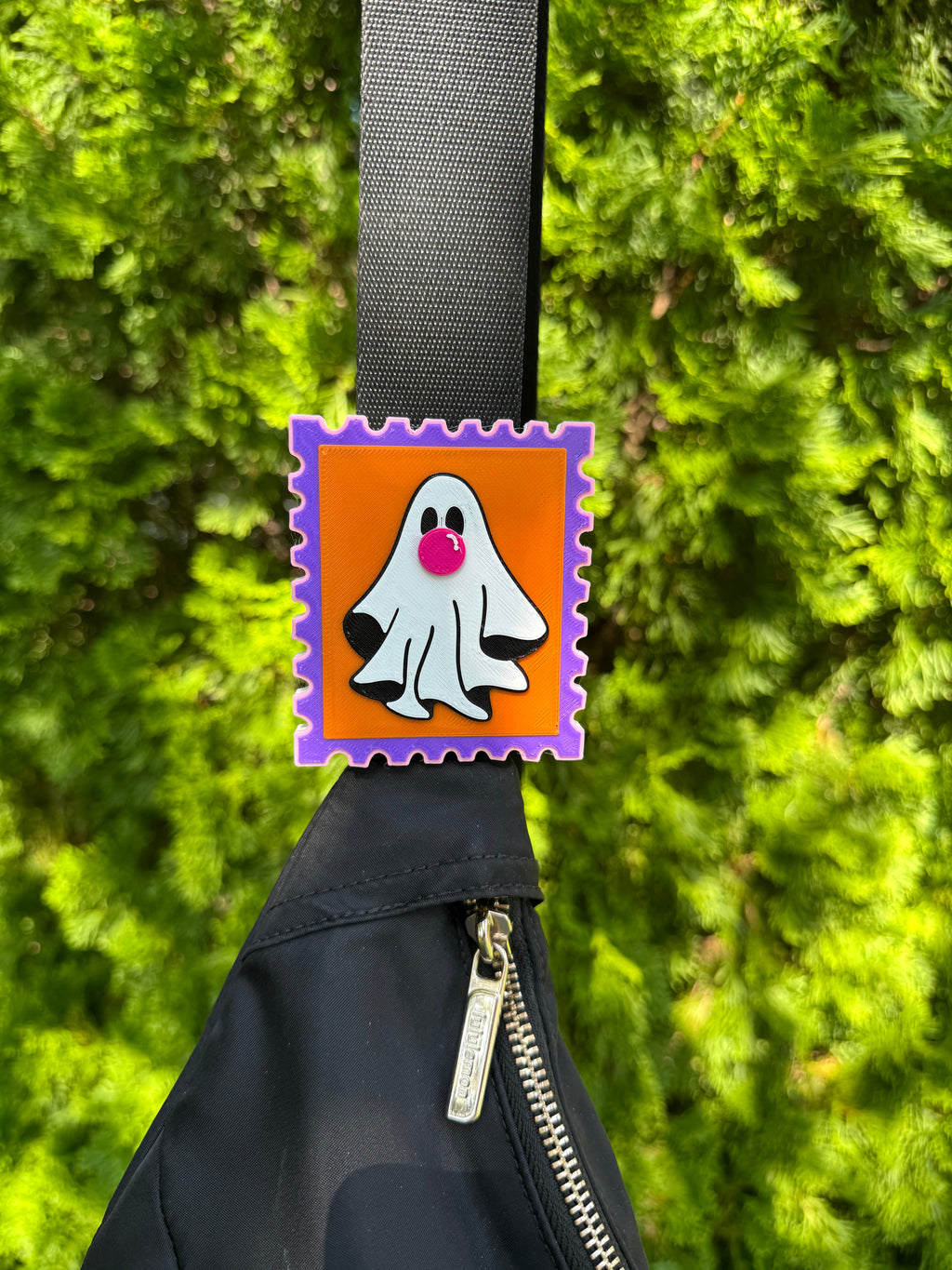 Ghostie with Pink Blow Bubble Statement Charm