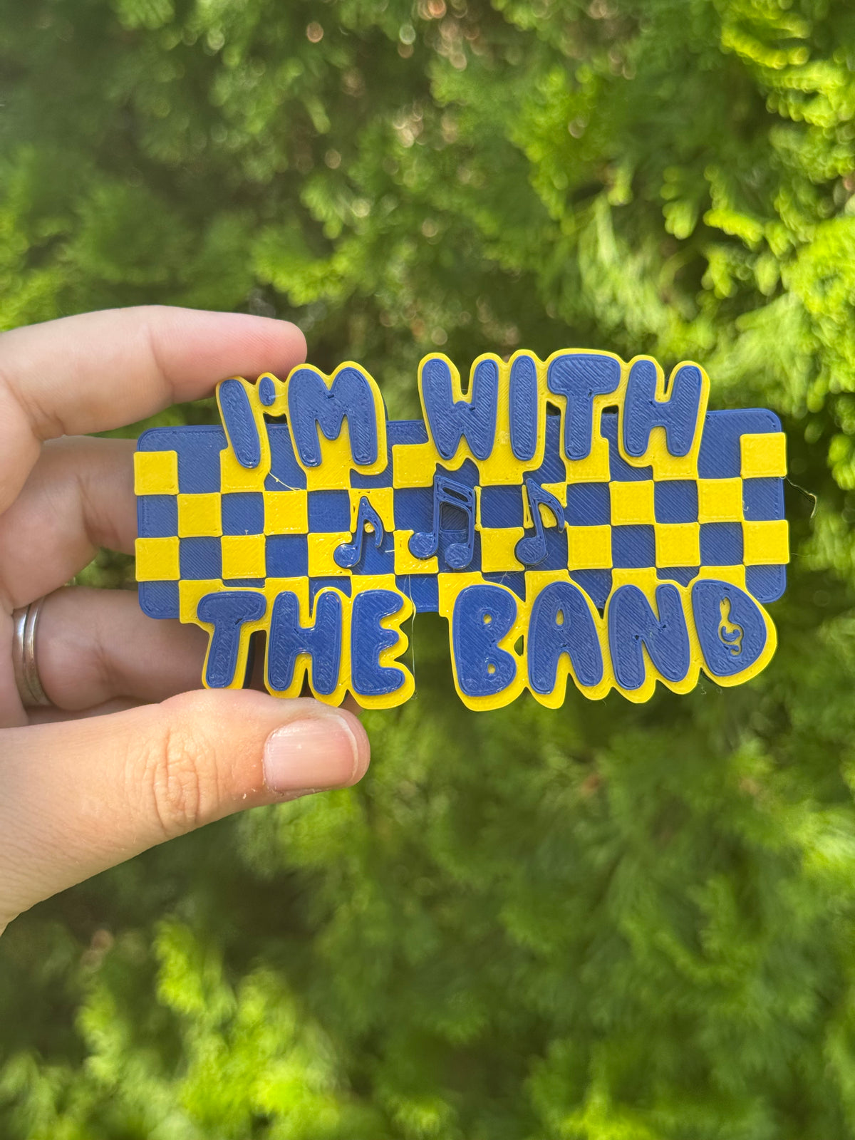 I'm With The Band (Blue+Yellow) Statement Charm