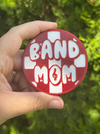Band Mom (Red+White) Statement Charm