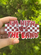 I'm With The Band (Red+White) Statement Charm
