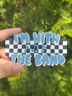 I'm With The Band (Blush Blue+White+Navy) Statement Charm