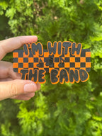 I'm With The Band (Black+Orange) Statement Charm